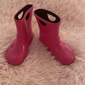 TODDLER UGG RAHJEE DIVA PINK RAIN WATER BOOTS